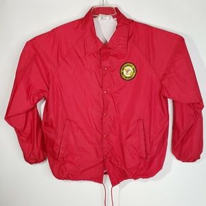 Vtg Missouri Cattlemen's Assoc. Coach's Nylon Windbreaker Jacket Full Zip XL USA